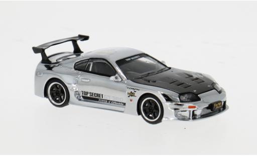 Toyota Supra 1/64 Pop Race GT300 silber 1:64 modellini auto