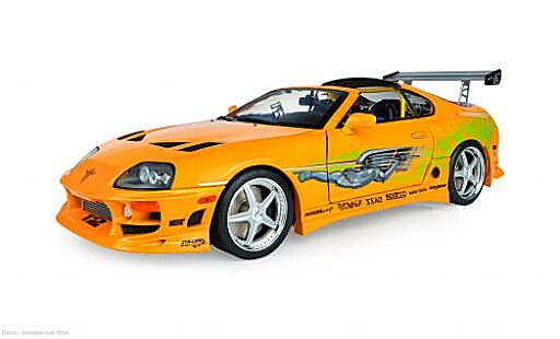 Toyota Supra 1/18 Solido MK4 (A80) orange/verte 2001 Fast &amp; Furious 1:18 miniature