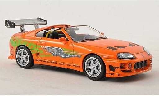Toyota Supra Fast & Furious 1/43 Greenlight MkIV Tuning orange avec Dekor 1995 miniature