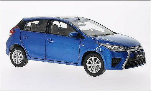 Toyota Yaris Base 1/18 Paudi bleu 2014 miniature
