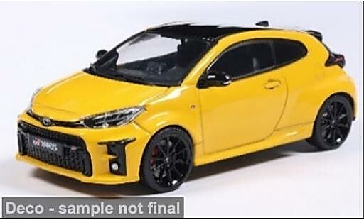 Miniature Toyota Yaris GR jaune 2024 1/43 Solido