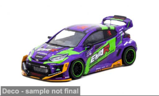 Toyota Yaris 1/43 Tarmac Works GR violette/verte 2025 EVA Racing 1:43
