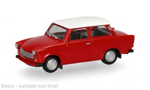 Trabant 601 1/87 Herpa rouge/blanche 1:87 miniature