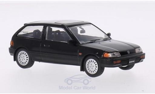 Miniature Honda Civic 1/43 Triple 9 Collection noire RHD 1987 Honda Civic 1/43 Triple 9 Collection noire RHD 1987 miniature