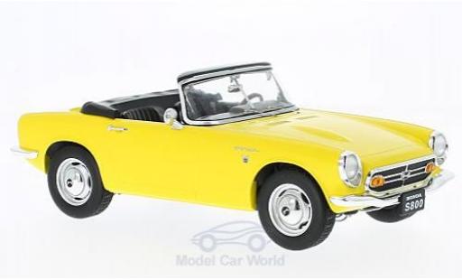 Miniature Honda S800 1/18 Triple 9 Collection Cabrio jaune 1966 ohne Vitrine Honda S800 1/18 Triple 9 Collection Cabrio jaune 1966 ohne Vitrine miniature