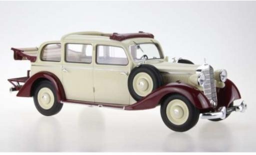 Miniature Mercedes 260 1/18 Triple 9 Collection D (W138) Pullman Landaulet beige/rouge 1936 komplett ouverts/es Verdeck Mercedes 260 1/18 Triple 9 Collection D (W138) Pullman Landaulet beige/rouge 1936 komplett ouverts/es Verdeck miniature