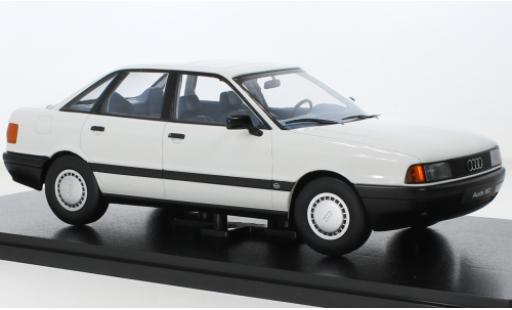 Audi 80 1/18 Triple 9 Collection (B3) blanche 1989 miniature