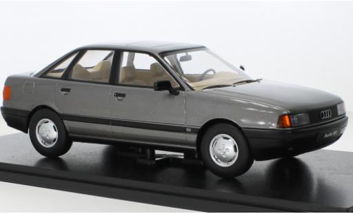 Audi 80 1/18 Triple 9 Collection (B3) metallise gris 1989 miniature