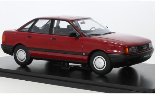 Audi 80 1/18 Triple 9 Collection (B3) rouge 1989 miniature