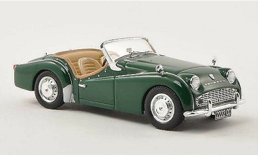 Triumph TR3 A 1/43 Spark verte RHD 1957 miniature