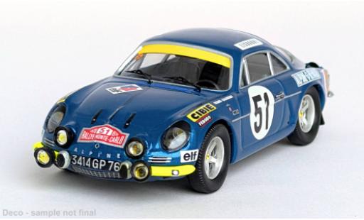 Miniature Alpine A110 1/43 Trofeu Rally Monte Carlo 1970 #51 1:43 Alpine A110 1/43 Trofeu Rally Monte Carlo 1970 #51 1:43 miniature