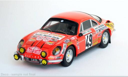 Miniature Alpine A110 1/43 Trofeu Rally Monte Carlo 1973 #49 1:43 Alpine A110 1/43 Trofeu Rally Monte Carlo 1973 #49 1:43 miniature