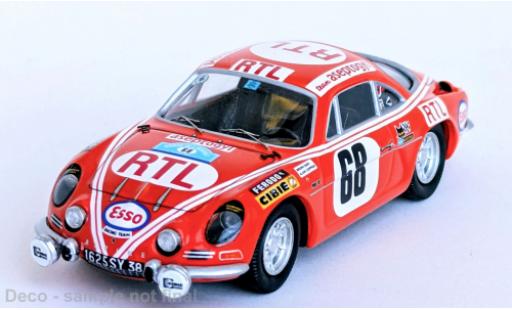 Miniature Alpine A110 1/43 Trofeu Renault Herault Rally 1972 #68 1:43 Alpine A110 1/43 Trofeu Renault Herault Rally 1972 #68 1:43 miniature