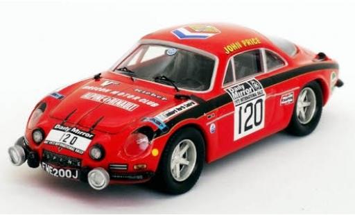 Miniature Alpine A110 1/43 Trofeu Renault No.120 Rallye WM RAC Rally 1972 J.Price/M.Turner Alpine A110 1/43 Trofeu Renault No.120 Rallye WM RAC Rally 1972 J.Price/M.Turner miniature