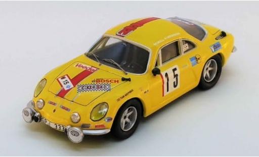 Miniature Alpine A110 1/43 Trofeu Renault No.15 Olympia Rallye 1972 H.Schuller/H.Weidmann Alpine A110 1/43 Trofeu Renault No.15 Olympia Rallye 1972 H.Schuller/H.Weidmann miniature