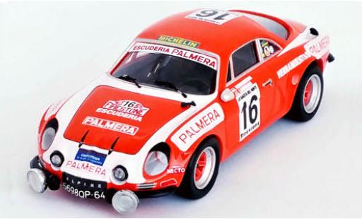Miniature Alpine A110 1/43 Trofeu Renault No.16 Escuderia Palmera Rally Firestone 1976 I.Sunsundegui/J.Larrinaga Alpine A110 1/43 Trofeu Renault No.16 Escuderia Palmera Rally Firestone 1976 I.Sunsundegui/J.Larrinaga miniature