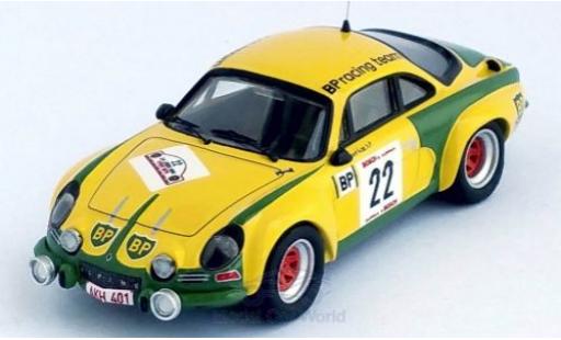 Miniature Alpine A110 1/43 Trofeu Renault No.22 BP Rally Ypres 1976 F.Roothaert/E.Nijs Alpine A110 1/43 Trofeu Renault No.22 BP Rally Ypres 1976 F.Roothaert/E.Nijs miniature