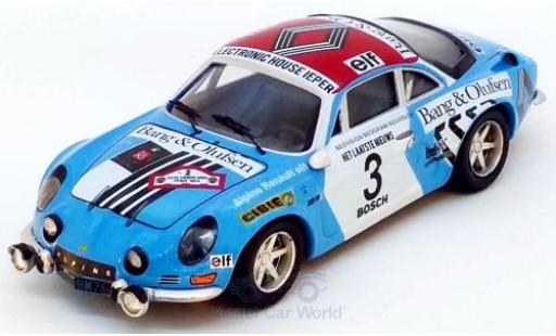 Miniature Alpine A110 1/43 Trofeu Renault No.3 Rally Ypern 1974 J.P.Nicolas/C.Delferrier Alpine A110 1/43 Trofeu Renault No.3 Rally Ypern 1974 J.P.Nicolas/C.Delferrier miniature