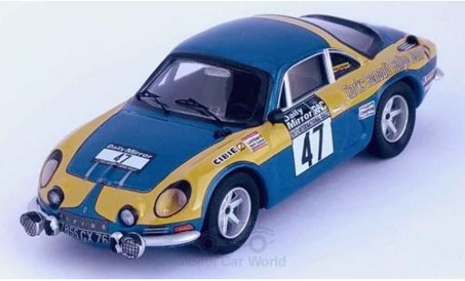 Miniature Alpine A110 1/43 Trofeu Renault No.47 Clarks Renault Rally Team Rallye WM RAC Rallye 1973 P.Moss/E.Crellin Alpine A110 1/43 Trofeu Renault No.47 Clarks Renault Rally Team Rallye WM RAC Rallye 1973 P.Moss/E.Crellin miniature