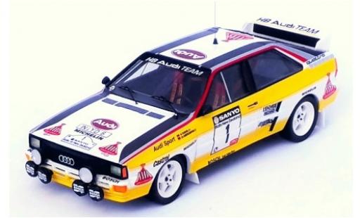 Miniature Audi Quattro 1/43 Trofeu No.1 HB Team HB Rallye New Zealand 1984 W.Röhrl/C.Geistdörfer Audi Quattro 1/43 Trofeu No.1 HB Team HB Rallye New Zealand 1984 W.Röhrl/C.Geistdörfer miniature