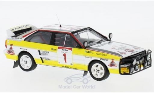 Miniature Audi Quattro 1/43 Trofeu quattro No.1 HB Team HB Rallye WM Safari Rallye 1984 H.Mikkola/A.Hertz Audi Quattro 1/43 Trofeu quattro No.1 HB Team HB Rallye WM Safari Rallye 1984 H.Mikkola/A.Hertz miniature