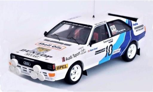 Miniature Audi Quattro 1/43 Trofeu quattro No.10 Malcolm Wilson (Motorsport) LTD. Rallye WM Rallye Schweden 1985 M.Wilson/N.Harris Audi Quattro 1/43 Trofeu quattro No.10 Malcolm Wilson (Motorsport) LTD. Rallye WM Rallye Schweden 1985 M.Wilson/N.Harris miniature