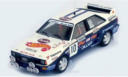 Audi Quattro 1/43 Trofeu quattro No.10 Mattel - Hot Wheels National Breakdown Rally 1987 J.Bosch/G.Hodgson miniature