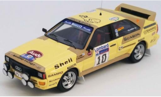Miniature Audi Quattro 1/43 Trofeu quattro No.10 Rallye WM RAC Rallye 1983 L.Lampi/P.Kuukkala Audi Quattro 1/43 Trofeu quattro No.10 Rallye WM RAC Rallye 1983 L.Lampi/P.Kuukkala miniature