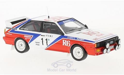 Miniature Audi Quattro 1/43 Trofeu quattro No.11 Rallye WM Rallye Monte Carlo 1982 M.Cinotto/E.Radaelli Audi Quattro 1/43 Trofeu quattro No.11 Rallye WM Rallye Monte Carlo 1982 M.Cinotto/E.Radaelli miniature