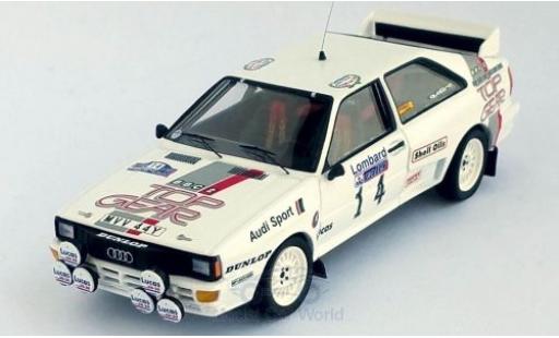 Miniature Audi Quattro 1/43 Trofeu quattro No.14 Top Gear Rallye WM RAC Rallye 1984 M.Wilson/N.Harris Audi Quattro 1/43 Trofeu quattro No.14 Top Gear Rallye WM RAC Rallye 1984 M.Wilson/N.Harris miniature