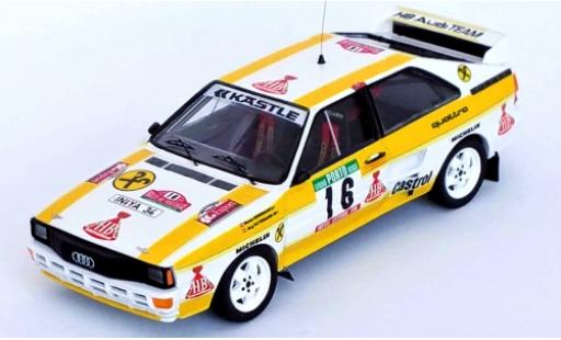 Miniature Audi Quattro 1/43 Trofeu quattro No.16 HB Rallye WM Rallye Portugal 1985 W.Grissmann/J.Pattermann Audi Quattro 1/43 Trofeu quattro No.16 HB Rallye WM Rallye Portugal 1985 W.Grissmann/J.Pattermann miniature