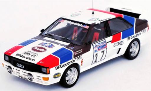 Miniature Audi Quattro 1/43 Trofeu quattro No.17 Rallye WM RAC Rallye 1984 J.Buffum/N.Wilson Audi Quattro 1/43 Trofeu quattro No.17 Rallye WM RAC Rallye 1984 J.Buffum/N.Wilson miniature
