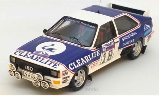 Miniature Audi Quattro 1/43 Trofeu quattro No.18 Rallye WM RAC Rallye 1983 D.Weidner/R.Arthur Audi Quattro 1/43 Trofeu quattro No.18 Rallye WM RAC Rallye 1983 D.Weidner/R.Arthur miniature