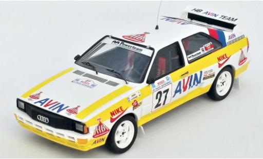 Audi Quattro 1/43 Trofeu quattro No.27 HB Avin Team HB Rally Acropolis 1986 Jigger/S.Konstantinos miniature