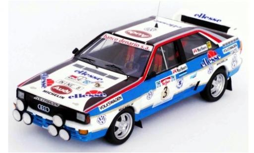 Miniature Audi Quattro 1/43 Trofeu quattro No.3 Rallye WM Rallye Argentinien 1984 J.Recalde/J.Del Buono Audi Quattro 1/43 Trofeu quattro No.3 Rallye WM Rallye Argentinien 1984 J.Recalde/J.Del Buono miniature