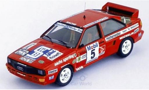 Miniature Audi Quattro 1/43 Trofeu quattro No.5 Schmidtke Rallye-Team Rallye DM Drei-Städte-Rallye 1986 O.Schmidtke/S.Kücken Audi Quattro 1/43 Trofeu quattro No.5 Schmidtke Rallye-Team Rallye DM Drei-Städte-Rallye 1986 O.Schmidtke/S.Kücken miniature