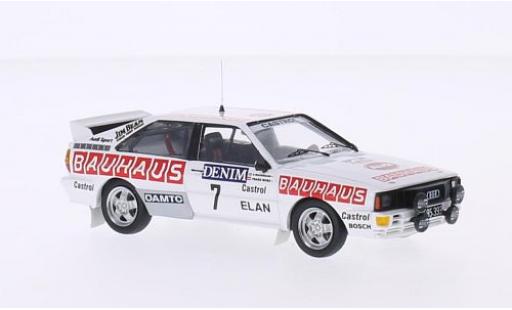 Audi Quattro 1/43 Trofeu quattro No.7 Bauhaus Jänner Rally 1984 B.Waldegaard/F.Wurz miniature