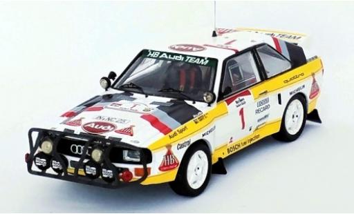Miniature Audi Sport Quattro 1/43 Trofeu Sport quattro No.1 HB Team HB Rallye WM Safari Rallye 1985 H.Mikkola/A.Hertz Audi Sport Quattro 1/43 Trofeu Sport quattro No.1 HB Team HB Rallye WM Safari Rallye 1985 H.Mikkola/A.Hertz miniature