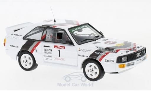 Miniature Audi Sport Quattro 1/43 Trofeu Sport quattro No.1 Rallye DM Rallye Metz 1984 W.Röhrl/C.Geistdörfer Audi Sport Quattro 1/43 Trofeu Sport quattro No.1 Rallye DM Rallye Metz 1984 W.Röhrl/C.Geistdörfer miniature