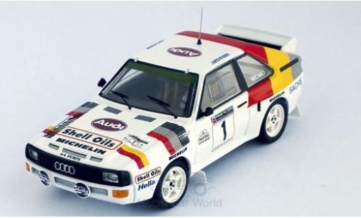 Miniature Audi Sport Quattro 1/43 Trofeu Sport quattro No.1 Welsh Rally 1986 H.Mikkola/A.Hertz Audi Sport Quattro 1/43 Trofeu Sport quattro No.1 Welsh Rally 1986 H.Mikkola/A.Hertz miniature
