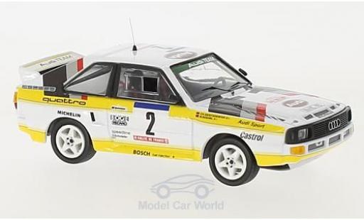 Miniature Audi Sport Quattro 1/43 Trofeu Sport quattro No.2 HB Team HB Rallye WM Rallye Tour de Corse 1984 mit Decals W.Röhrl/C.Geistdörfer Audi Sport Quattro 1/43 Trofeu Sport quattro No.2 HB Team HB Rallye WM Rallye Tour de Corse 1984 mit Decals W.Röhrl/C.Geistdörfer miniature
