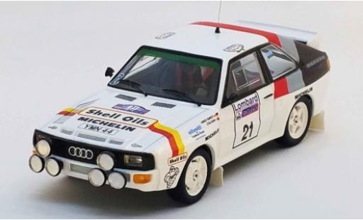 Miniature Audi Sport Quattro 1/43 Trofeu Sport quattro No.21 S Oils Rallye WM RAC Rallye 1986 H.Demuth/S.Bond Audi Sport Quattro 1/43 Trofeu Sport quattro No.21 S Oils Rallye WM RAC Rallye 1986 H.Demuth/S.Bond miniature