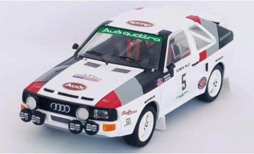 Miniature Audi Sport Quattro 1/43 Trofeu Sport quattro No.5 Rallye WM Olympus Rallye 1986 J.Buffum/N.Wilson Audi Sport Quattro 1/43 Trofeu Sport quattro No.5 Rallye WM Olympus Rallye 1986 J.Buffum/N.Wilson miniature