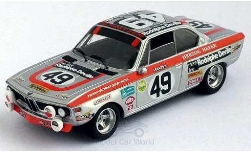 Miniature Bmw 2800 1/43 Trofeu CS No.49 Schnitzer 24h Le Mans 1972 R.Herzog/H.Heyer Bmw 2800 1/43 Trofeu CS No.49 Schnitzer 24h Le Mans 1972 R.Herzog/H.Heyer miniature
