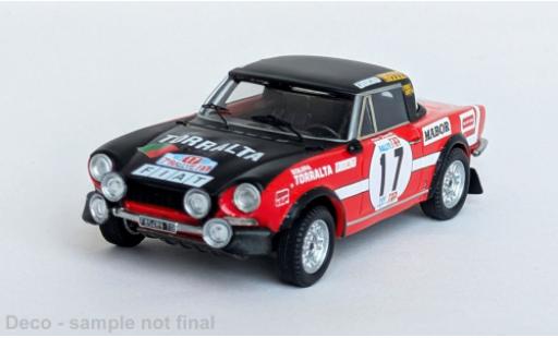 Fiat 124 1/43 Trofeu Spider rouge/noire Tap Rally 1973 1973 #17 1:43 miniature