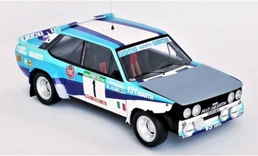 Miniature Fiat 131 1/43 Trofeu Abarth No.1 VS Corse Olio Rallye WM Rallye Portugal 1981 Crashed Car M.Alen/I.Kivimäki Fiat 131 1/43 Trofeu Abarth No.1 VS Corse Olio Rallye WM Rallye Portugal 1981 Crashed Car M.Alen/I.Kivimäki miniature
