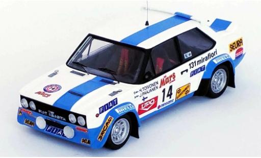 Miniature Fiat 131 1/43 Trofeu Abarth No.14 Rallye WM 1000 Lakes Rallye 1979 H.Toivonen/J.Paajanen Fiat 131 1/43 Trofeu Abarth No.14 Rallye WM 1000 Lakes Rallye 1979 H.Toivonen/J.Paajanen miniature