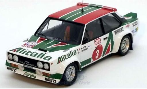 Miniature Fiat 131 1/43 Trofeu Abarth No.3 Alitalia Rallye WM 1000 Lakes Rallye 1978 M.Alen/I.Kivimäki Fiat 131 1/43 Trofeu Abarth No.3 Alitalia Rallye WM 1000 Lakes Rallye 1978 M.Alen/I.Kivimäki miniature