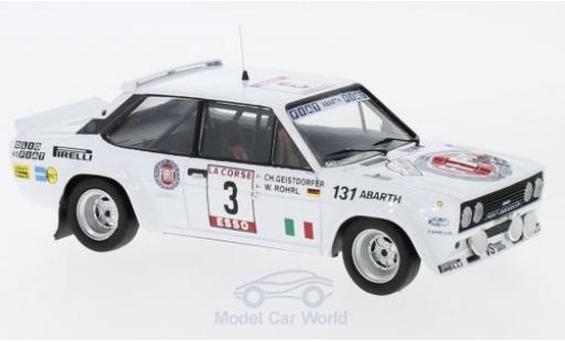 Miniature Fiat 131 1/43 Trofeu Abarth No.3 Rallye Tour de Corse 1980 W.Röhrl/C.Geistdörfer ohne Vitrine Fiat 131 1/43 Trofeu Abarth No.3 Rallye Tour de Corse 1980 W.Röhrl/C.Geistdörfer ohne Vitrine miniature