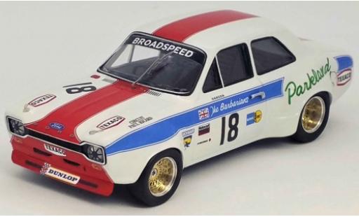 Ford Escort 1/43 Trofeu MK I 1300 GT RHD No.18 Broadspeed Tourist Trophy Silverstone 1973 P.Hanson miniature